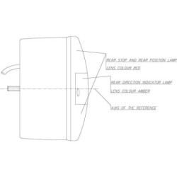 Lampa tylna zespolona LED, okrągła, 24V Ø 142 mm Kramp