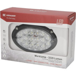 Lampa robocza LED, owalna 24W 3220lm 16 LED Kramp