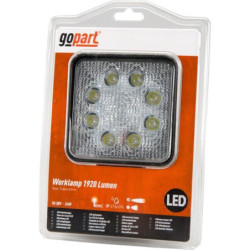 Lampa robocza LED, kwadratowa, 24W 1920 lm 10/30V światło skupione 8 LED gopart