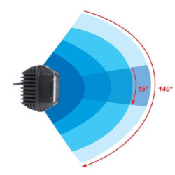 Lampa robocza LED, kwadratowa, 30W 2850 lm 10/30V światło krótkie z wiązką punktową Combo 15 LED Kramp