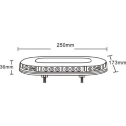 Belka świecąca LED, 90W 12/24V przykręcana 30 LED Kramp