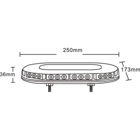 Belka świecąca LED, 90W 12/24V przykręcana 30 LED Kramp