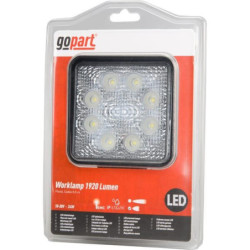 Lampa robocza LED, kwadratowa, 24W 1920 lm 10/30V światło rozproszone 8 LED gopart