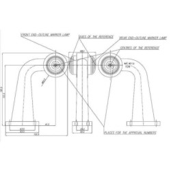 Lampa obrysowa 12/24V 187.5x155.5x68 mm gopart