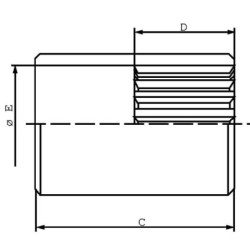 "Adapter między wałem pompy i napędem 1""SAE 6B L=5"