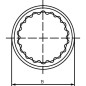 "Adapter między wałem pompy i napędem 1""SAE 6B L=5"