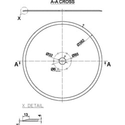 Talerz gładki 382x4.0 mm