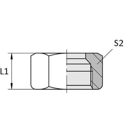 Nakrętka M52x2 38S