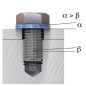 Podkładka samoklinująca M18x29x3.4 mm, stal powlekana DIN128a Nord-Lock