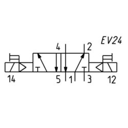 Zawór elektromagnetyczny 5/2-drożny