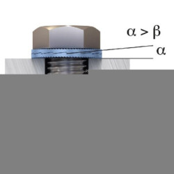 Podkładka samoklinująca M6x10.8x1.8 mm, stal powlekana DIN128a Nord-Lock