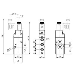 Zawór elektromagnetyczny 3/2-drożny