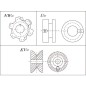 Rolka zwrotna łańcucha 11x31 Ø 40