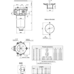 "Filtr powrotny 3/4"" BSP MPF 100/1-12-P25-T"