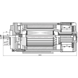 Silnik MPP 24 VDC 3000 W, B14A