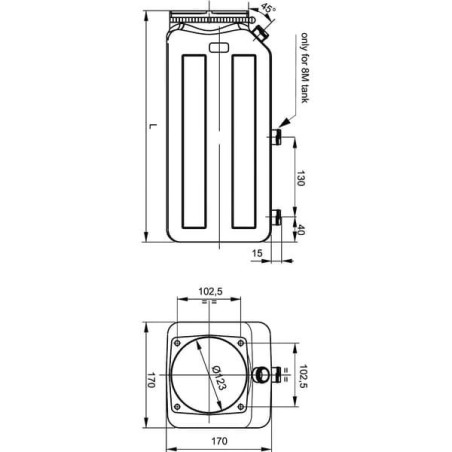 Zbiornik MPP 5 l z tworzywa