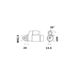 Rozrusznik 12V 2.7kW Z-10 Mahle