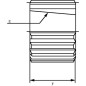 Tuleja wielowypustowa, GR 2/Z=20 1:8