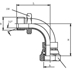 Kolanko AG-IG M16 x 1,5