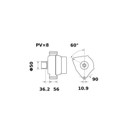 Alternator 14V 150A