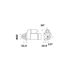 Rozrusznik 12V 3.2kW Z-10 Mahle