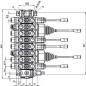 Rozdzielacz hydrauliczny sekcyjny Mikrus - 8 sekcji