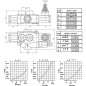 Rozdzielacz hydrauliczny MBV4, 1 sekcyjny A8G KZ1