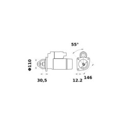 Rozrusznik 12V 2.6kW Z-9