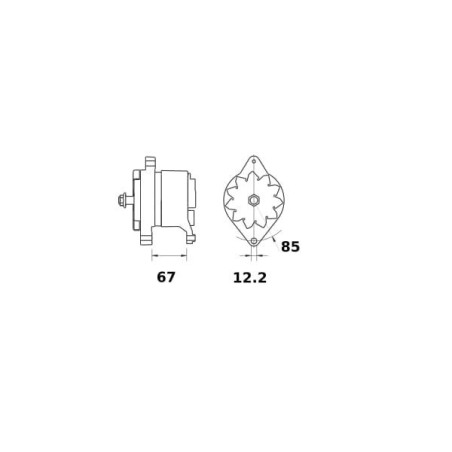 Alternator 14V 65A