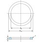 Uszczelka do złączy przewodów do mleka DN25