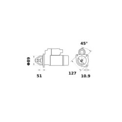 Rozrusznik 12V 4.2kW Z-10 Mahle