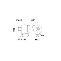 Alternator 14V 120A