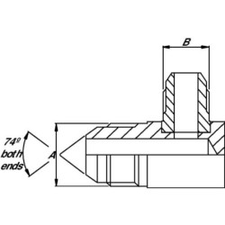 Złączka kątowa M 1/8 BSP x 1/2 JIC