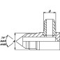 Złączka kątowa M 1/8 BSP x 1/2 JIC