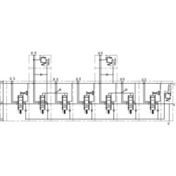 Rozdzielacz hydrauliczny sekcyjny Mikrus - 7 sekcji