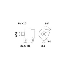 Alternator 14V 200A