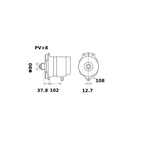 Alternator 48V 180A