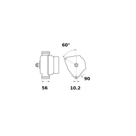 Alternator 24V 80A