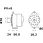 Alternator 14V 120A