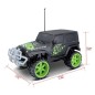 Samochód Jeep Wrangler Rubicon RC zielony/czarny/biały w skali 1:16