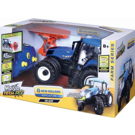 Ciągnik New Holland T8.320 z pługiem śnieżnym, RC, skala 1:16