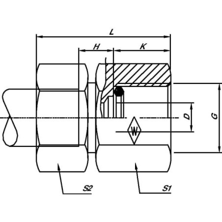 Przyłącze manometru M12x1.5 6 LR 1/4 BSP