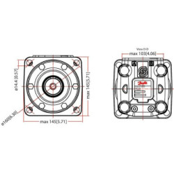 Silnik orbitalny OMT 500 wałek Ø 40 mm