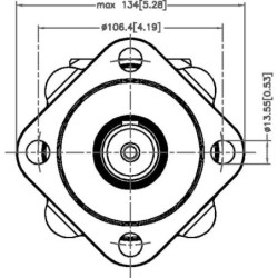 Silnik orbitalny OMS 400 wałek Ø 32 mm