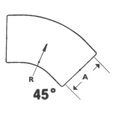 Kolanko gumowe 45 stopni 63.5 mm