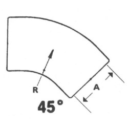 Kolanko gumowe 45 stopni 102 mm