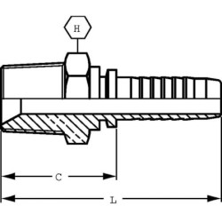 Końcówka DN06-1/2 NPT