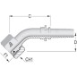 Końcówka DN10-M22x1,5-14S-45°