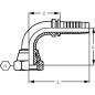 Końcówka DN10-1/4 BSP-90°