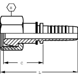 Końcówka DN10-M20x1,5-gaz